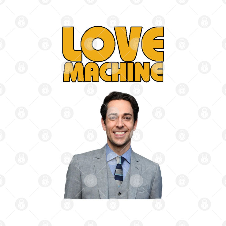 Zachary Levi Love Machine Raglan