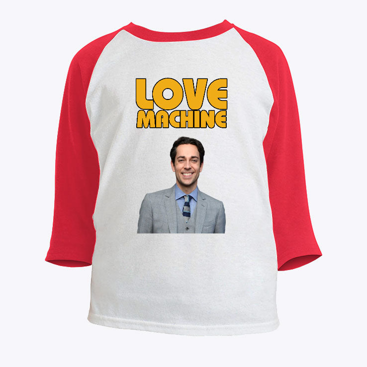 Zachary Levi Love Machine Raglan