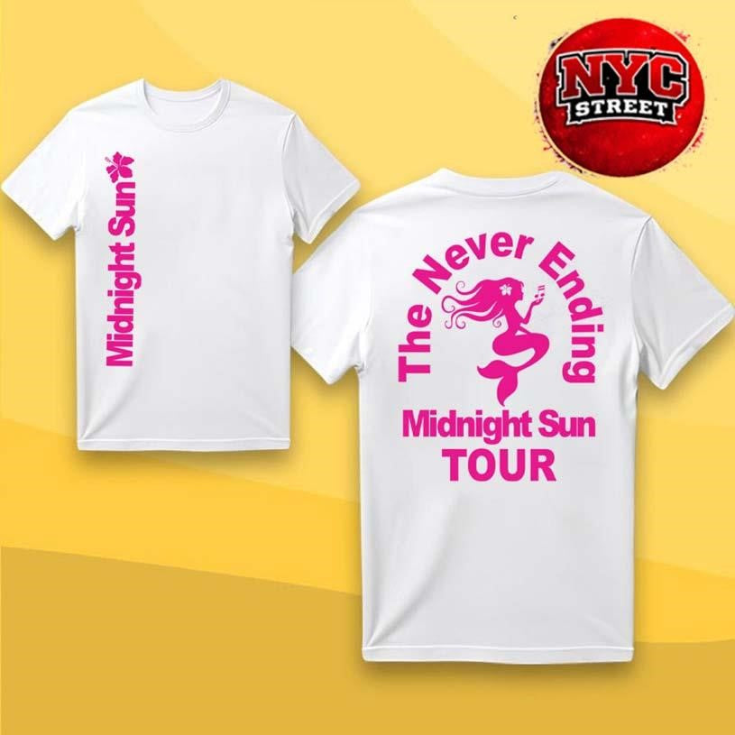 Zara Larsson Midnight Sun Never Ending Tour 2026 Two Sided Shirt