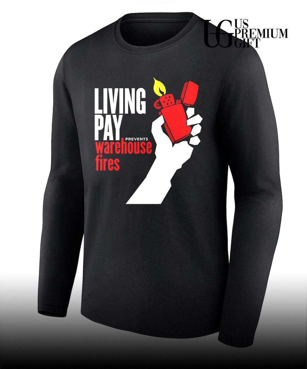 Zippo living pay prevents warehouse fires shirt