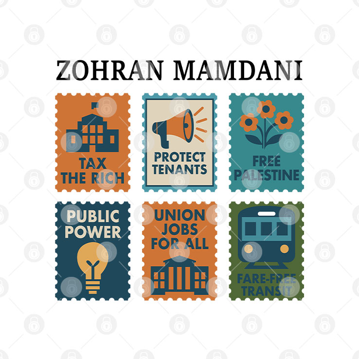 Zohran Mamdani Tax The Rich T Shirt