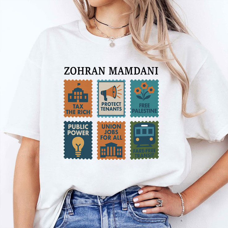 Zohran Mamdani Tax The Rich T Shirt