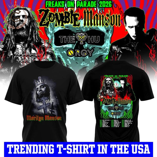 Zombie x Manson Freaks On Parade 2026 Tour Shirt