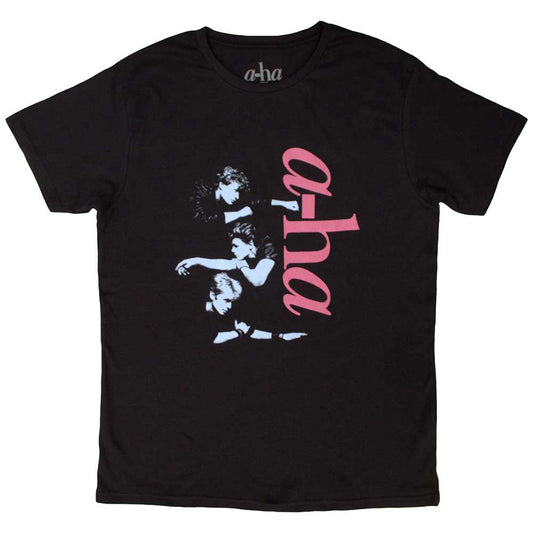 A-Ha Vertical Logo Mens T Shirt Black