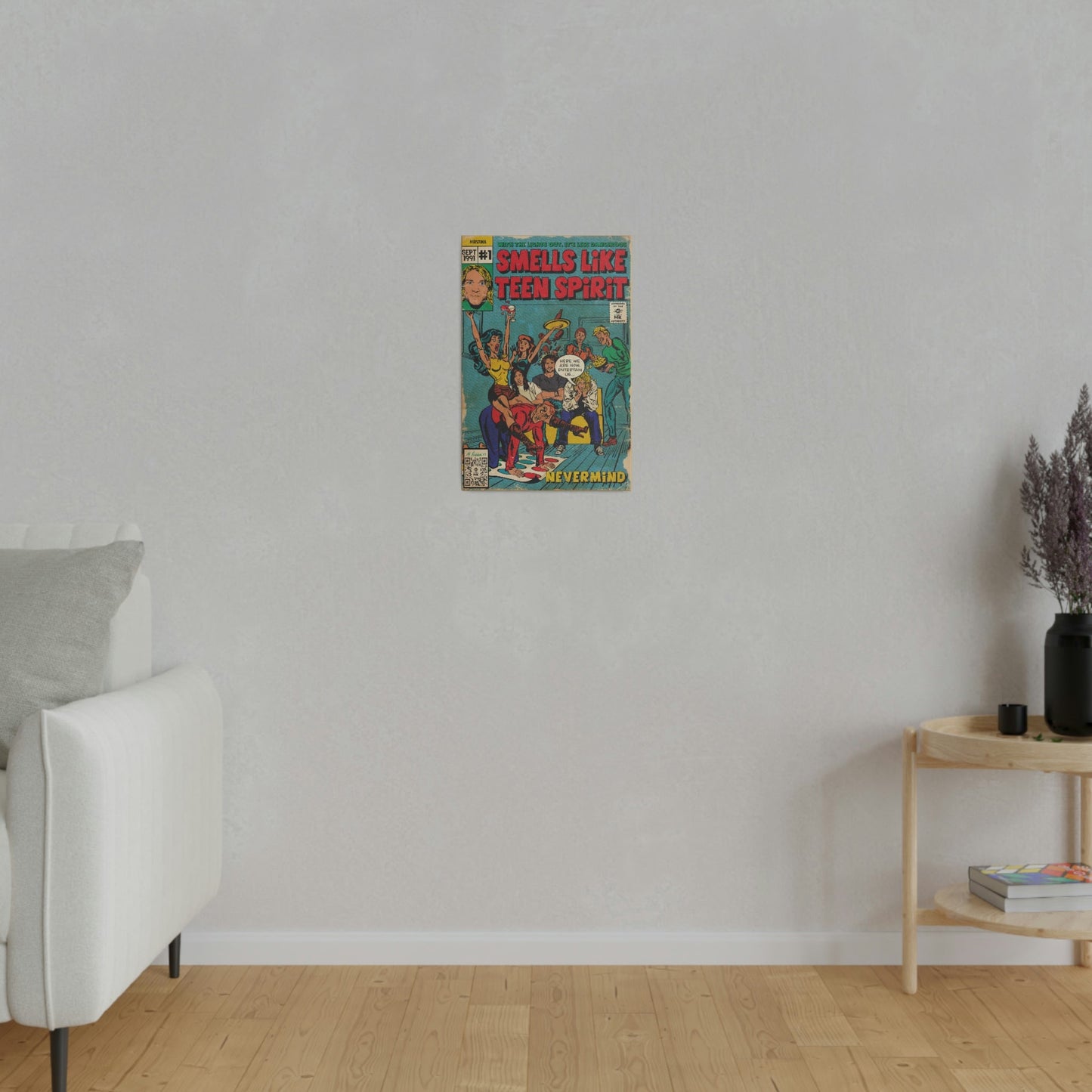 Smells Like Teen Spirit -  Matte Canvas, Stretched, 0.75" - clothing by TeeHivey.com (Image 3)