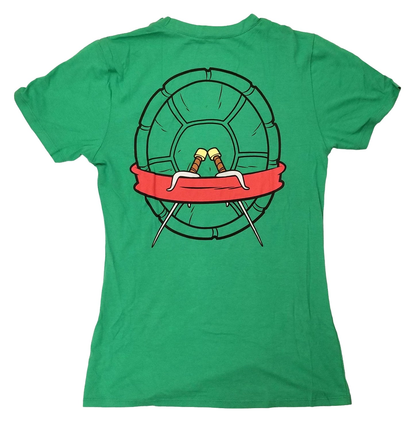 Teenage Mutant Ninja Turtles Raphael Costume With Mask Junior V Neck T-Shirt