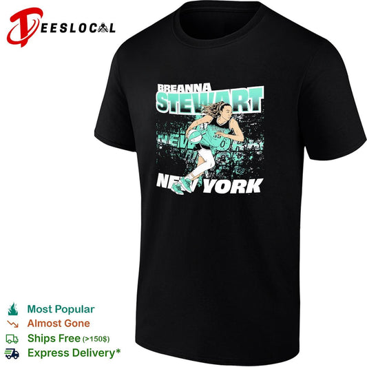 Breanna Stewart number 30 New York Liberty basketball action poster shirt