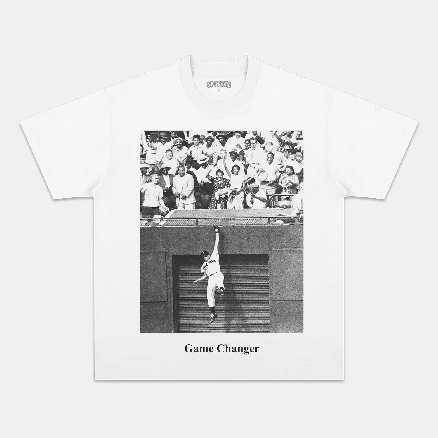 WILLIE MAYS - LEAPING CATCH TEE - clothing by TeeHivey.com (Image 2)
