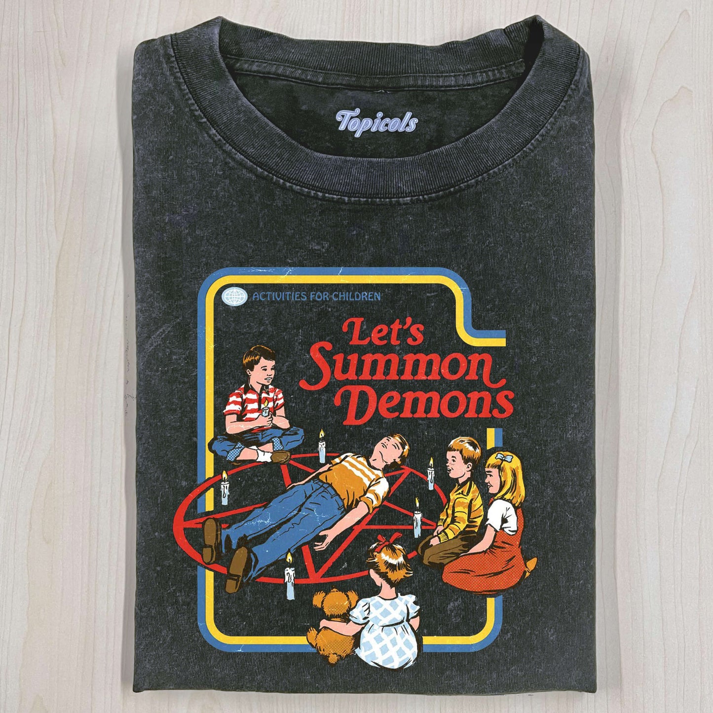 STEVEN RHODES - LET'S SUMMON DEMONS - T-SHIRT - clothing by TeeHivey.com (Image 1)