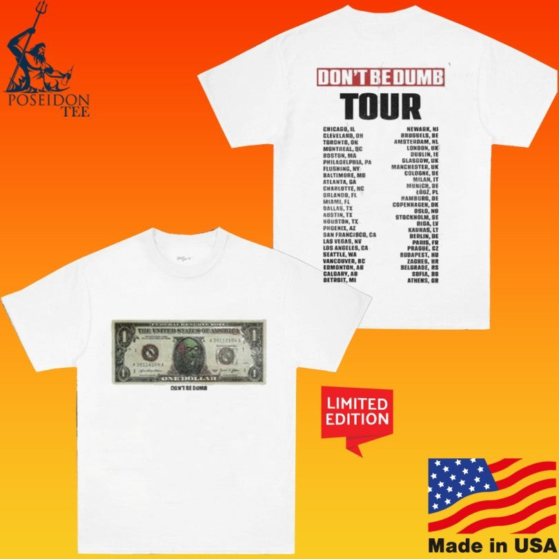 A$AP Rocky Don’t Be Dumb Tour Dollar Bill T-shirt