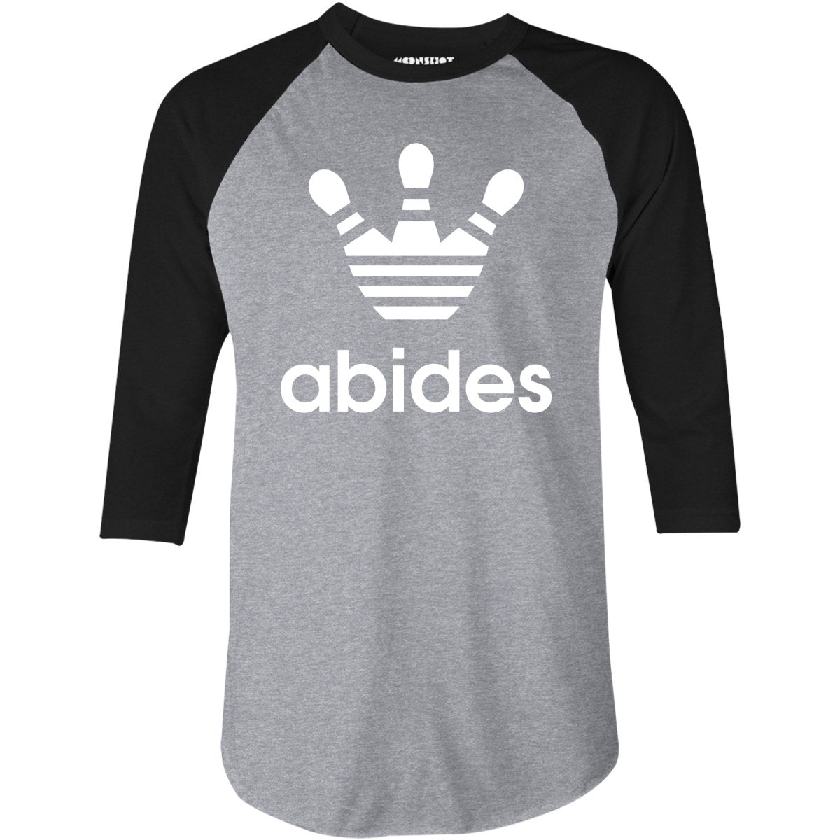 Abides Lebowski Bowling - 3/4 Sleeve Raglan T-Shirt