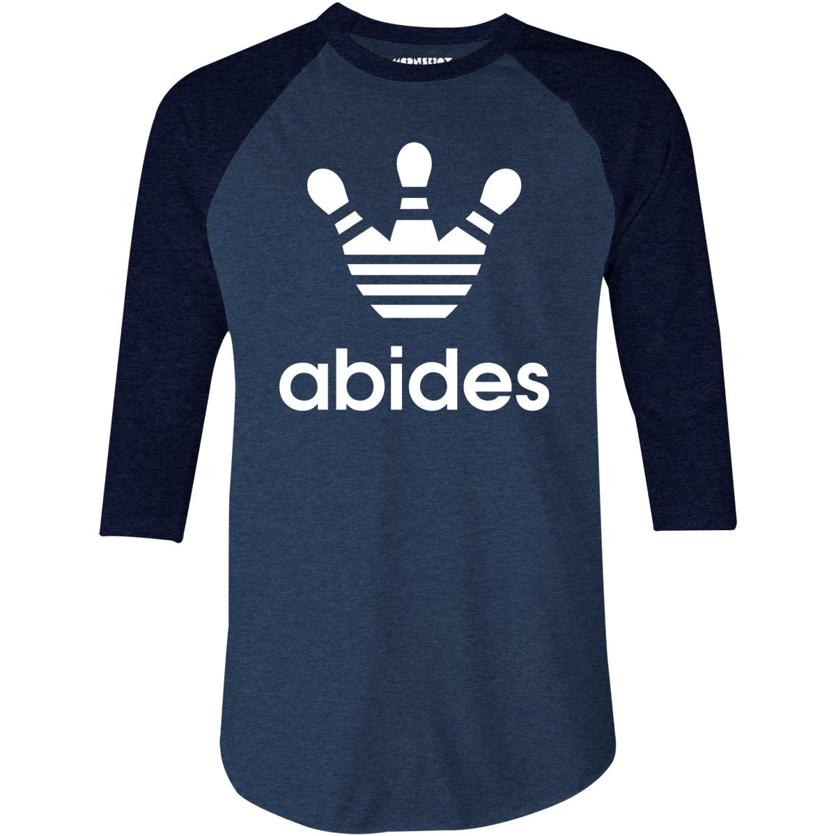 Abides Lebowski Bowling - 3/4 Sleeve Raglan T-Shirt