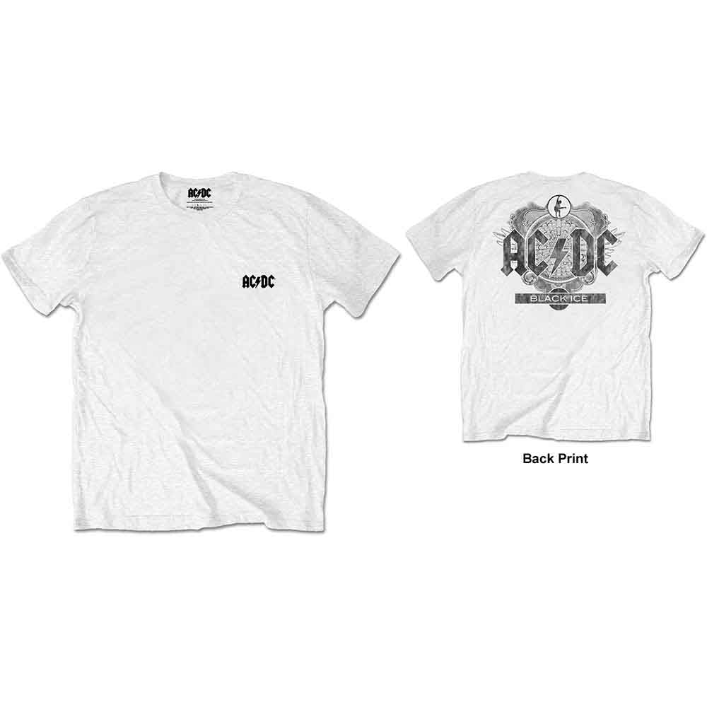 AC DC  Black Ice T Shirt White