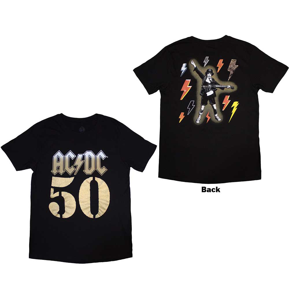 AC/DC Bolt Array T Shirt Black