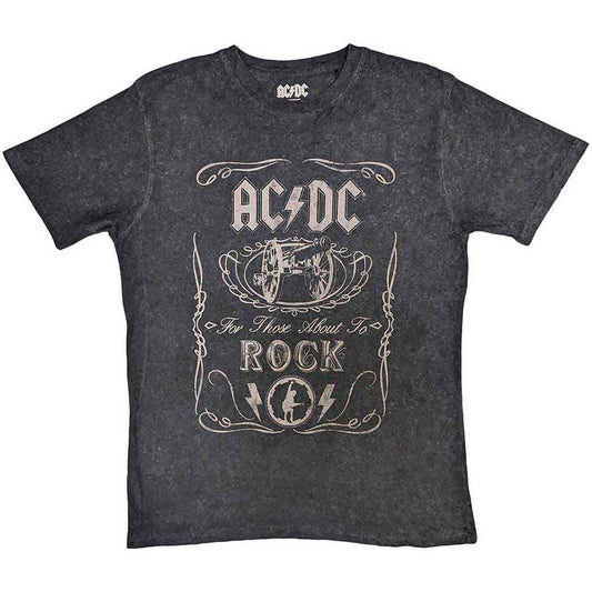 AC/DC Cannon Swig T Shirt Black