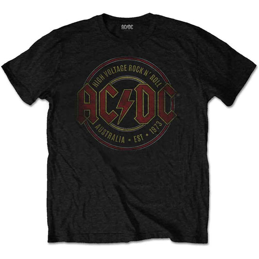 AC/DC Est. 1973 T Shirt Black