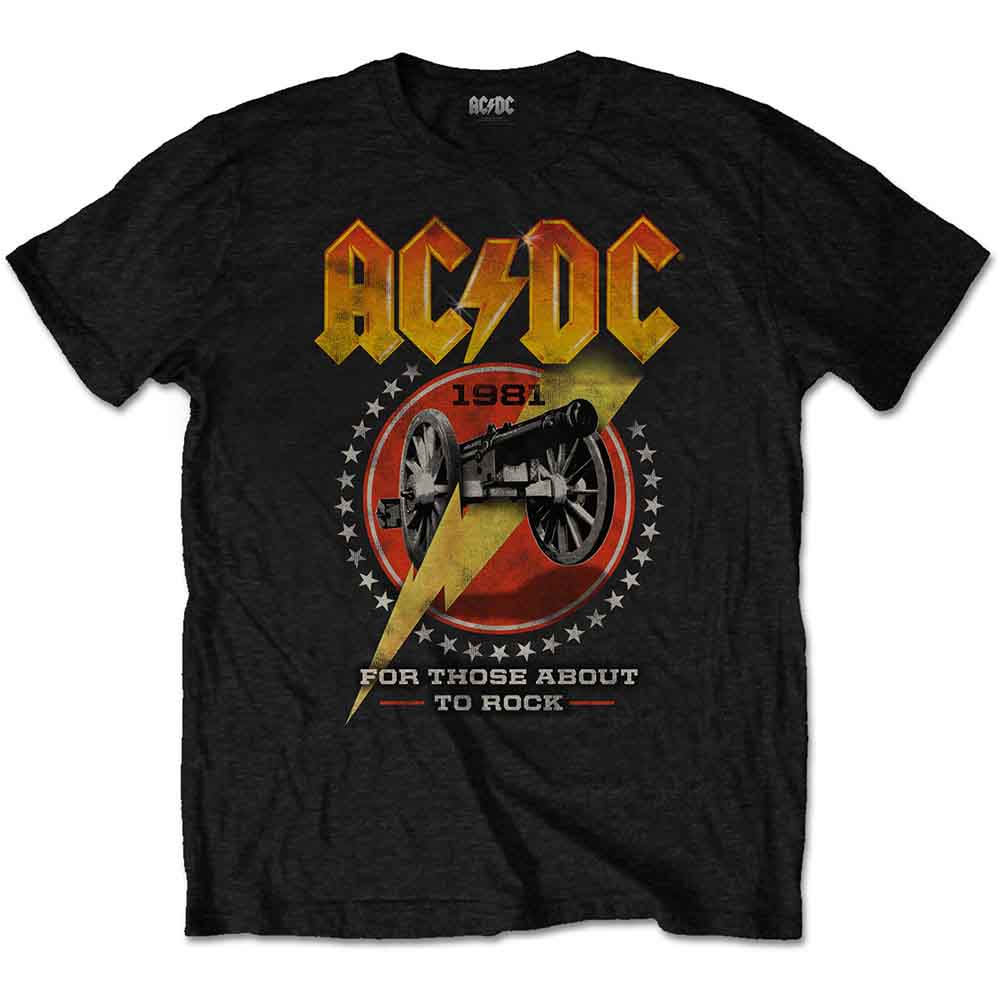 AC/DC For Those About To Rock 81 T Shirt Black