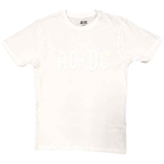 AC/DC Logo Mens T Shirt White
