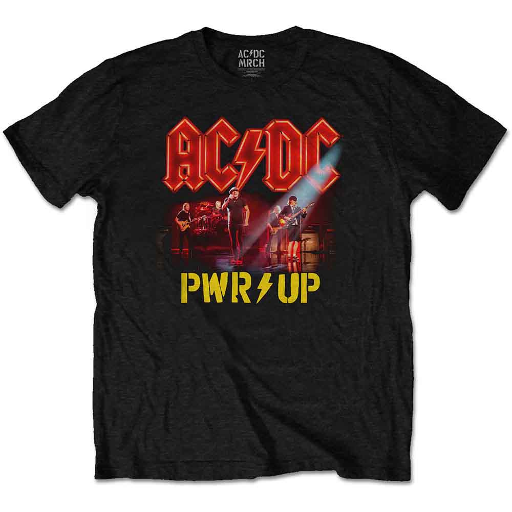 AC/DC Neon Live T Shirt Black