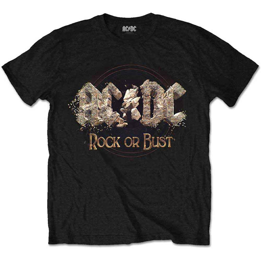 AC/DC  Rock or Bust T Shirt Black