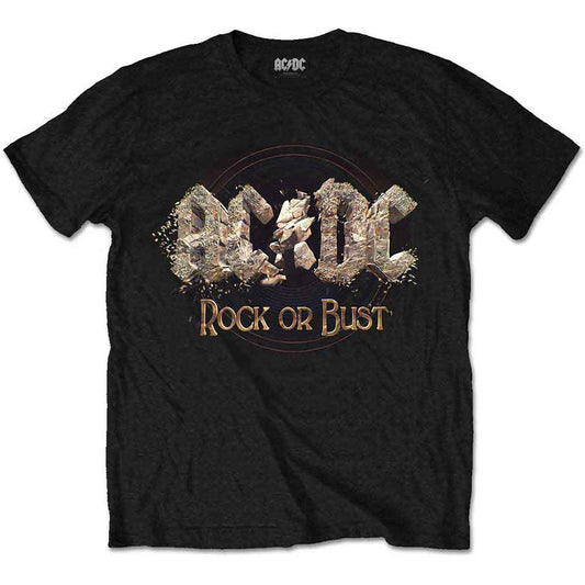 AC/DC  Rock or Bust T Shirt Black