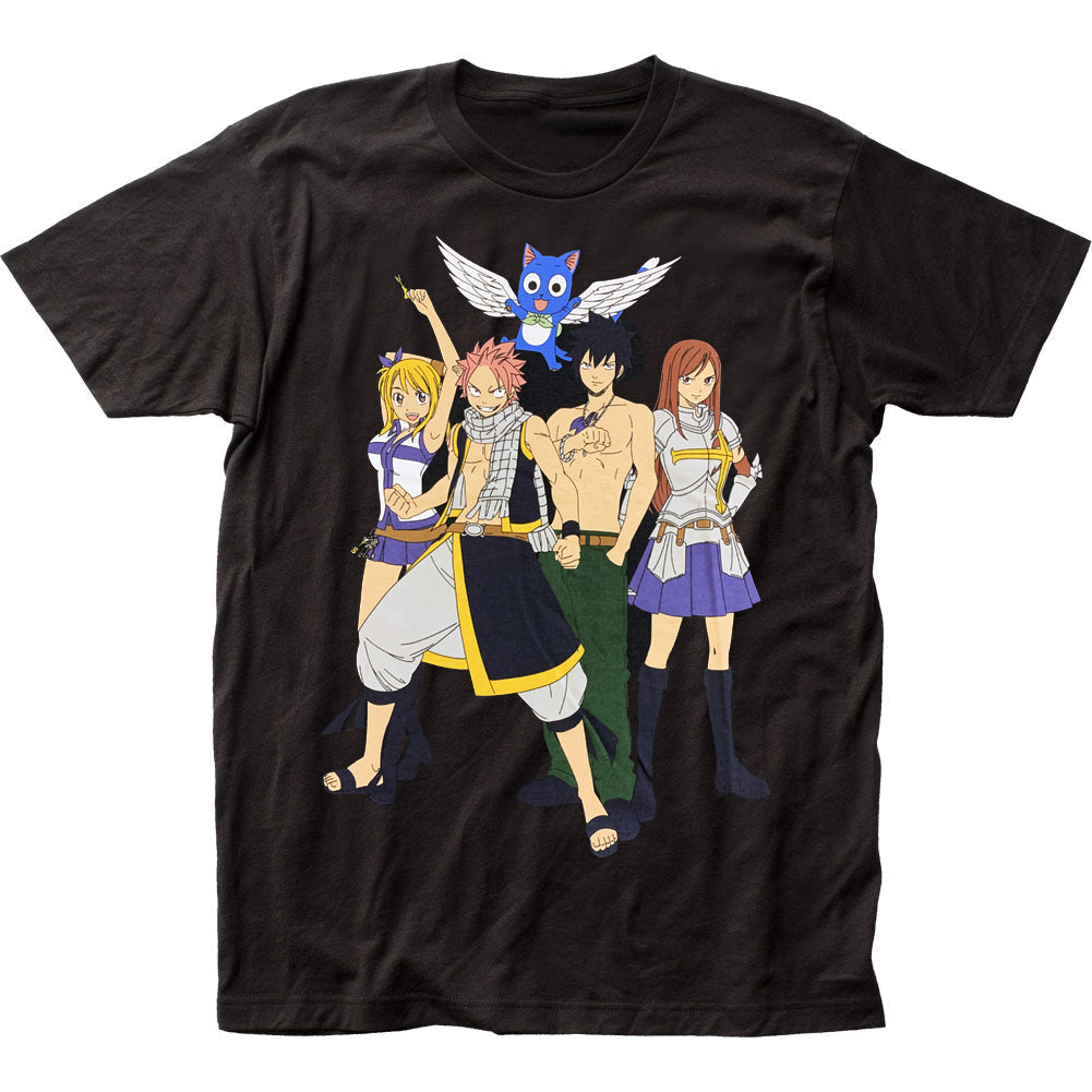 Fairy Tail Main Group Anime Adult T-Shirt - clothing by TeeHivey.com
