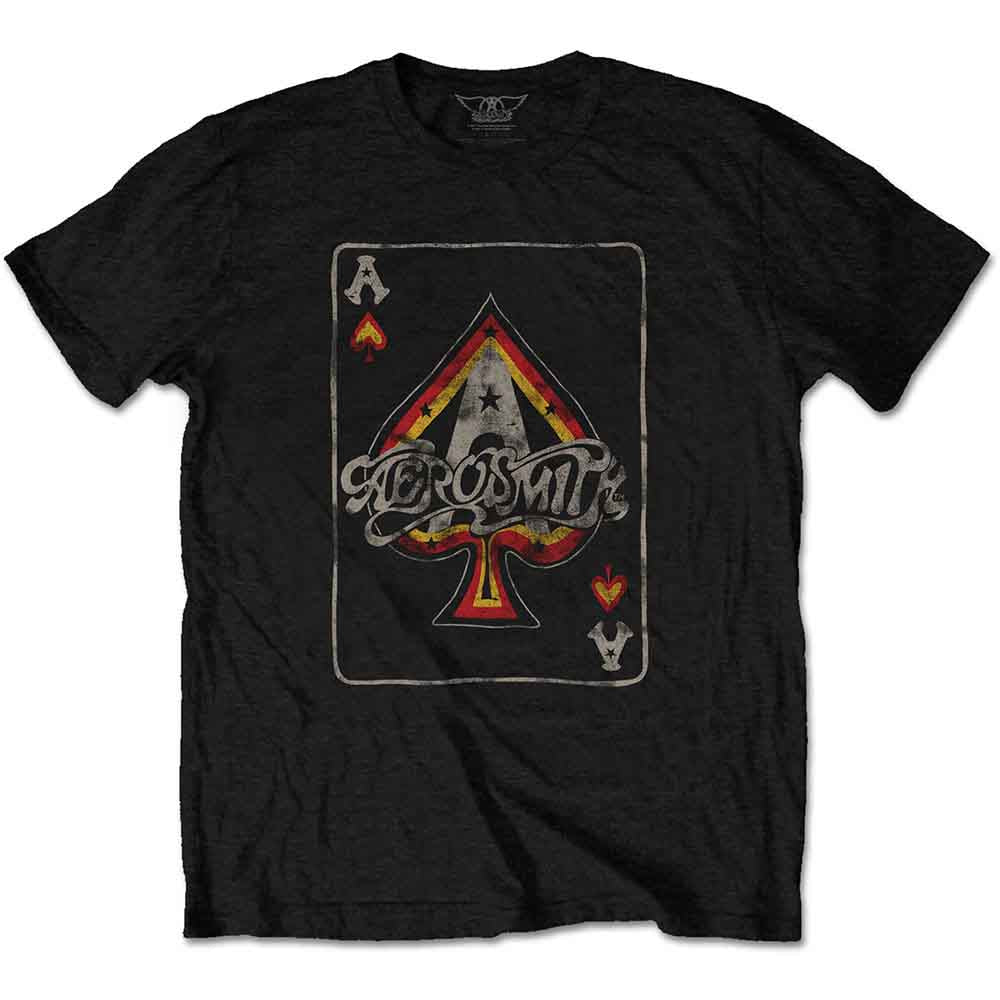 Aerosmith Ace T Shirt Black