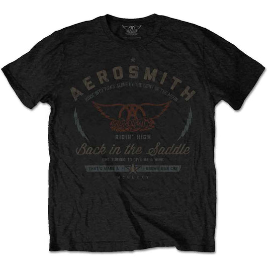 Back in the Saddle T Shirt Black