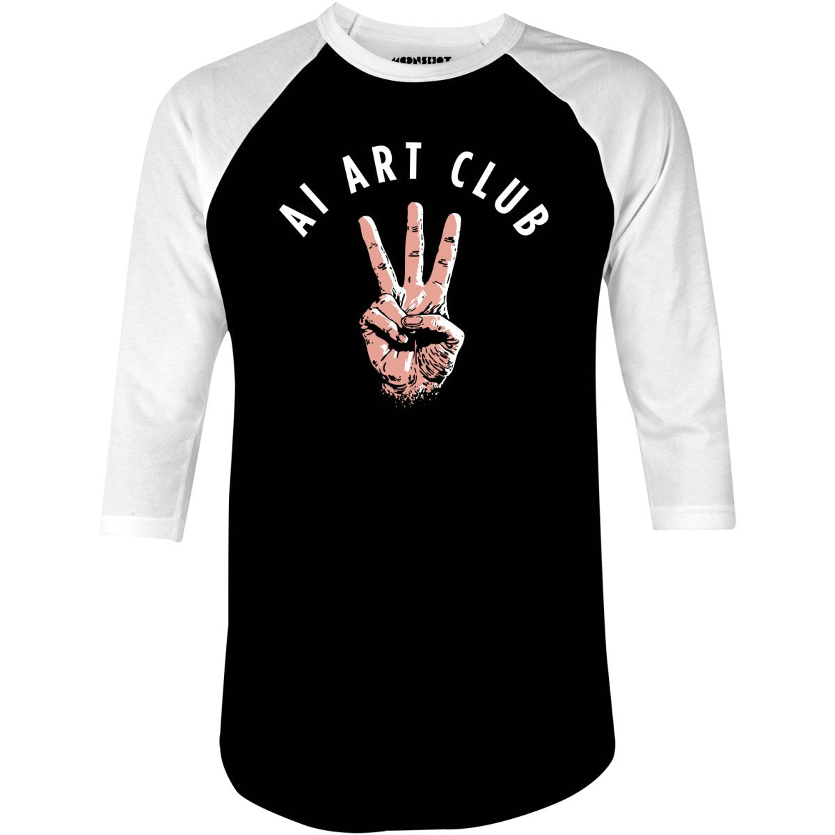 AI Art Club - 3/4 Sleeve Raglan T-Shirt