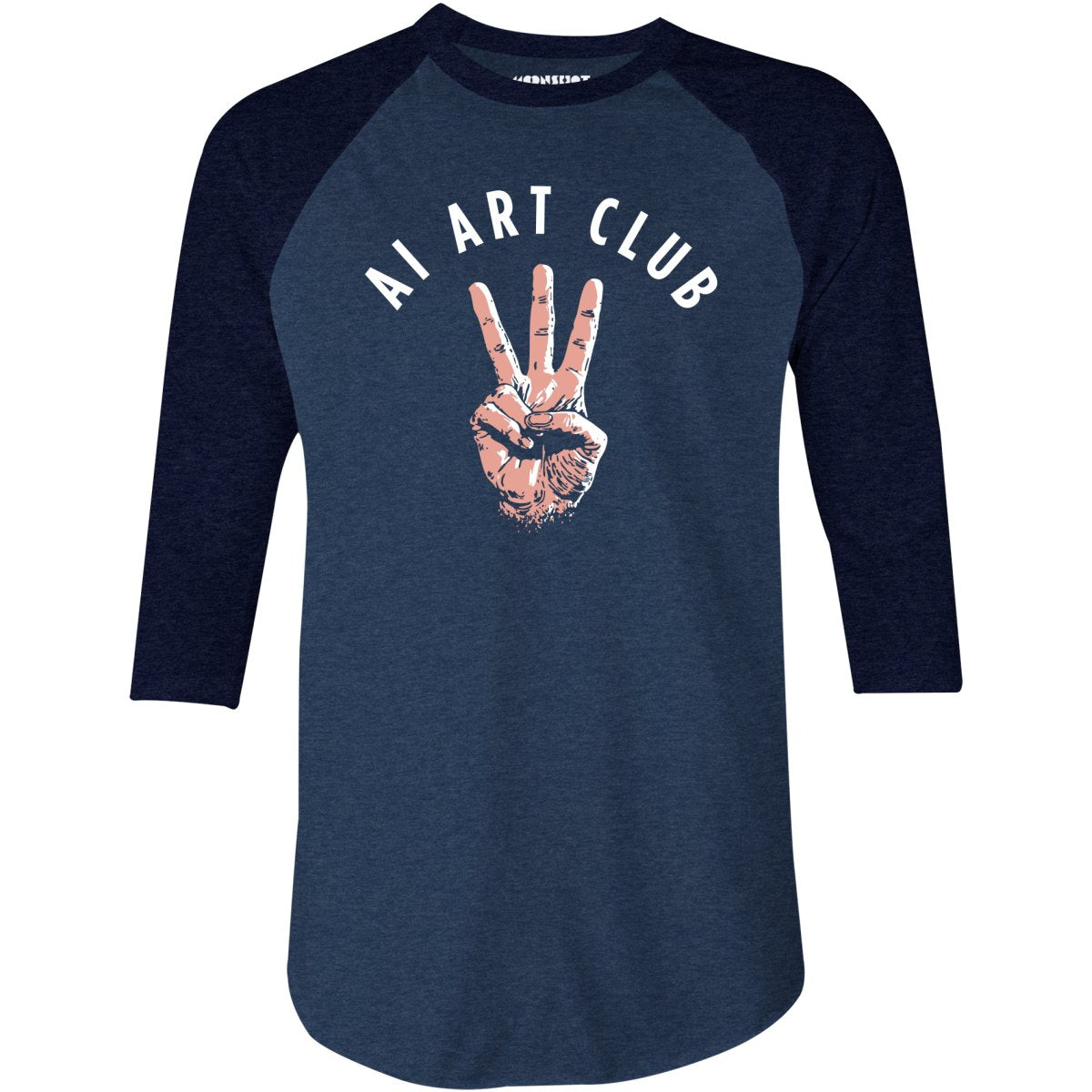 AI Art Club - 3/4 Sleeve Raglan T-Shirt