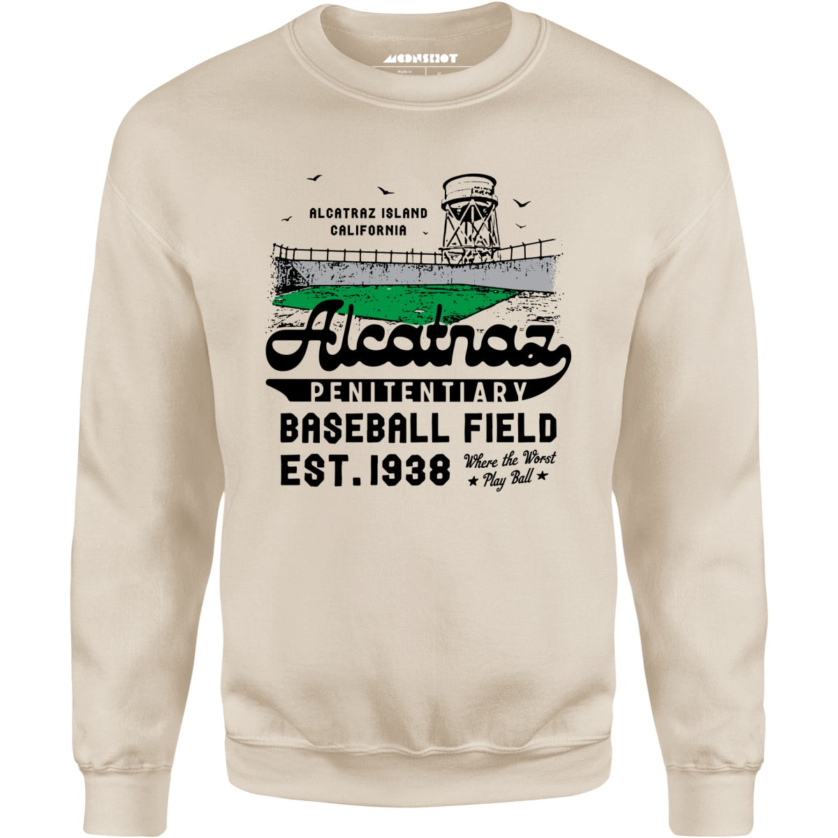 Alcatraz Penitentiary Baseball Field - Unisex Sweatshirt