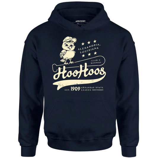 Alexandria Hoo Hoos - Louisiana - Vintage Defunct Baseball Teams - Unisex Hoodie