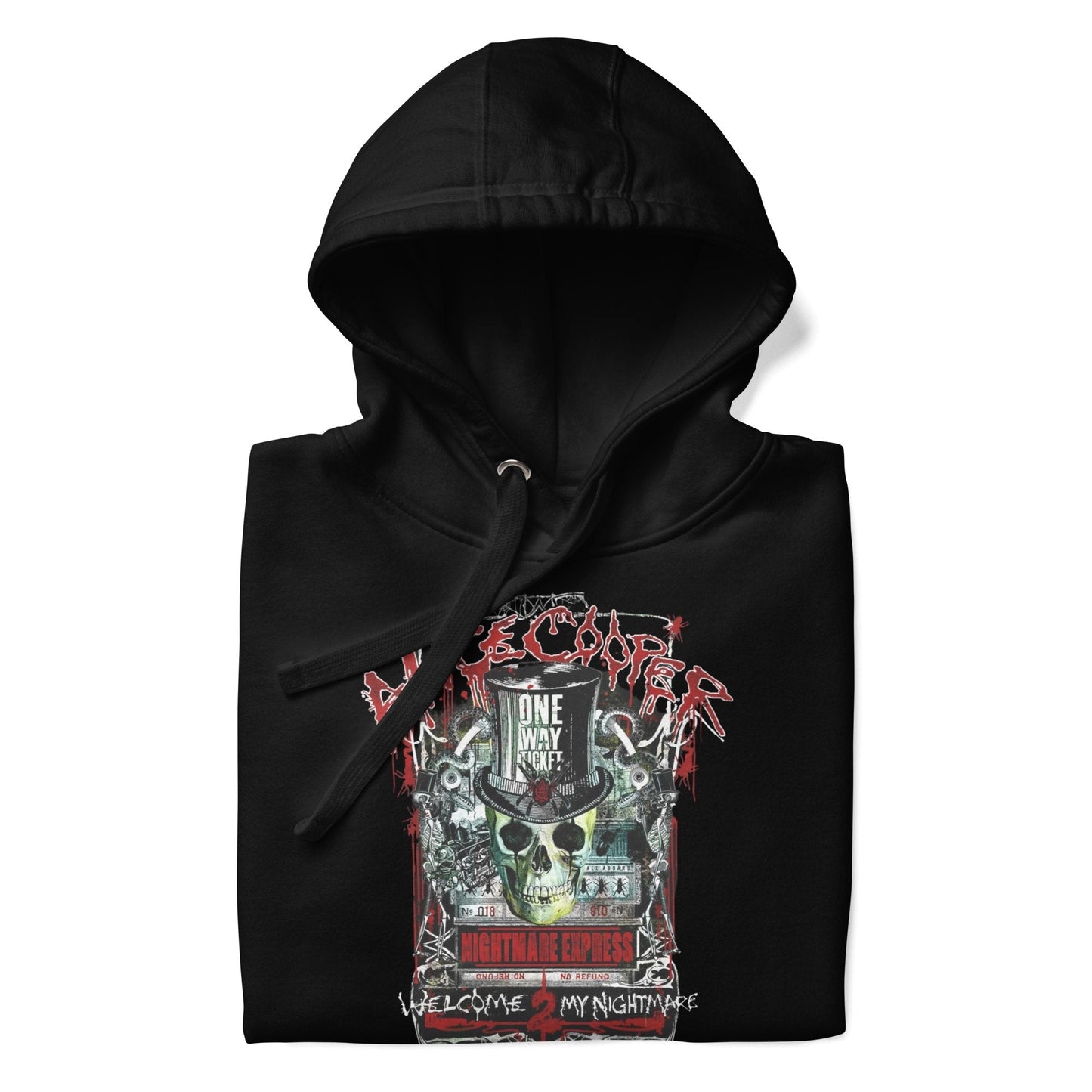 Alice Cooper Nightmare Express Classic Mens Hoodie Black