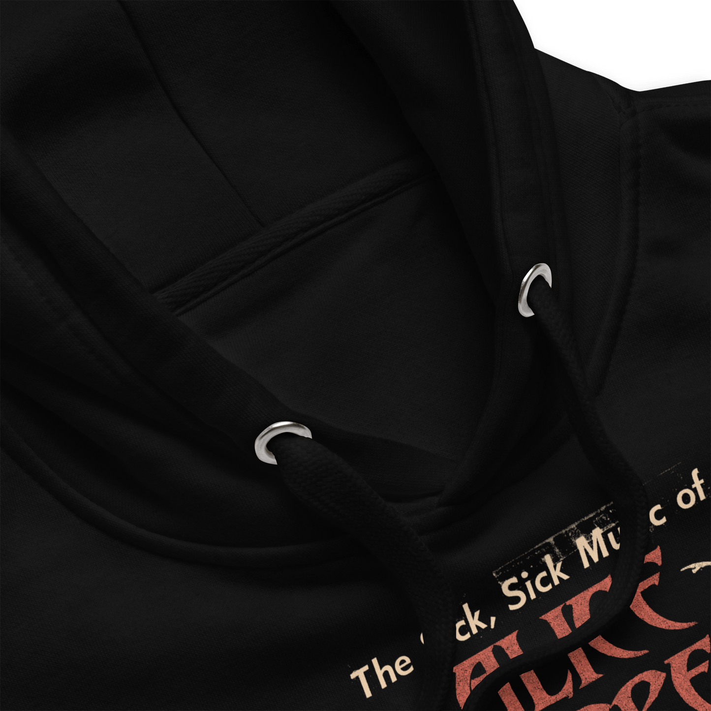 Alice Cooper Sick Sick Mens Hoodie Black