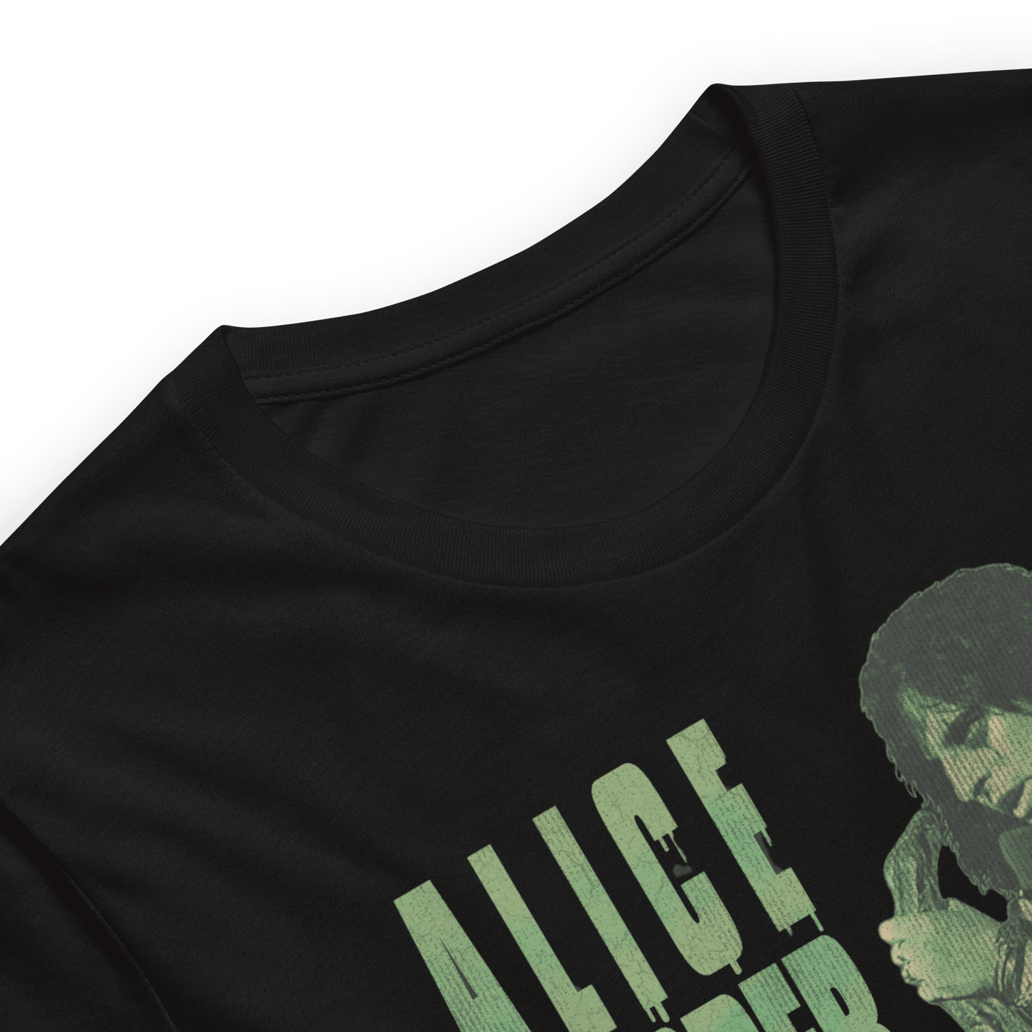 Alice Cooper Vintage 1986 Snake Drip Jumbo Print Mens T Shirt Black