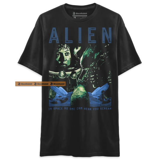 Alien In Space No Once Can Hear You Scream 1979 Retro Sci-Fi Horror Unisex Classic T-Shirt