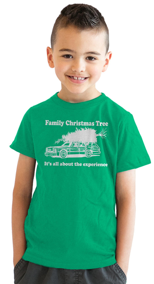 Family Christmas Tree Youth T Shirt
