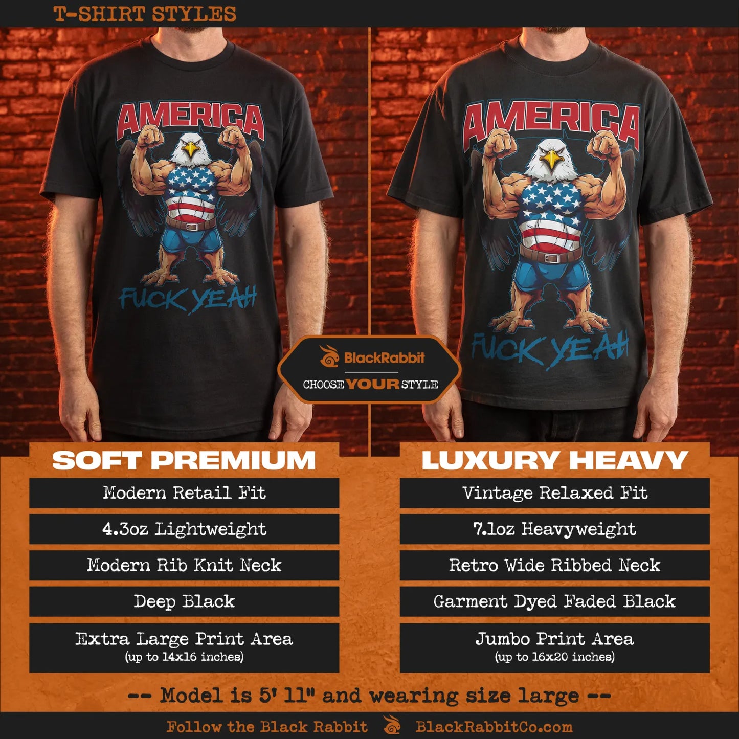 America Fuck Yeah Badass Buff Bald Eagle Ripped Flexing Macho Retro 4th of July Patriotic Unisex Classic T-Shirt