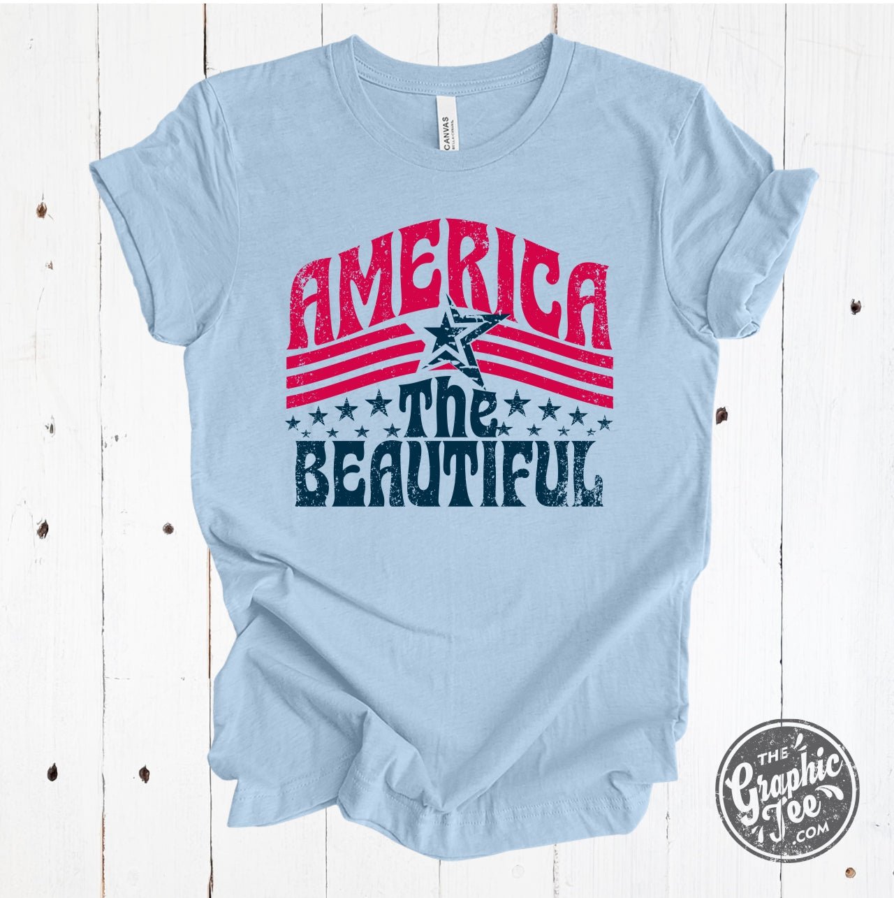 America the Beautiful Short Sleeve Tee Shirt