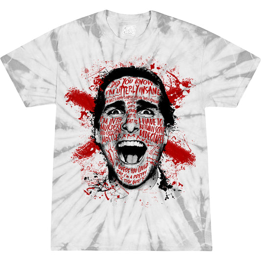 AMERICAN PSYCHO: VERGE OF FRENZY - TIE-DYE T-SHIRT (BONE TIE-DYE)