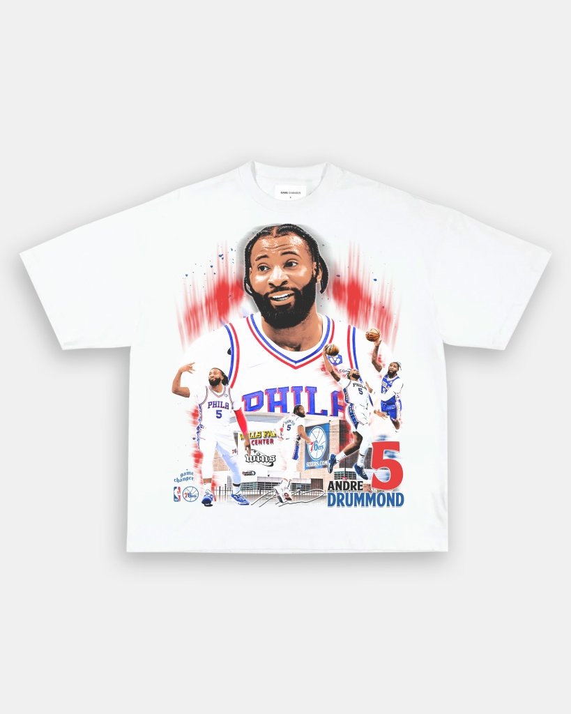 ANDRE DRUMMOND - SIXERS TEE - clothing by TeeHivey.com (Image 1)