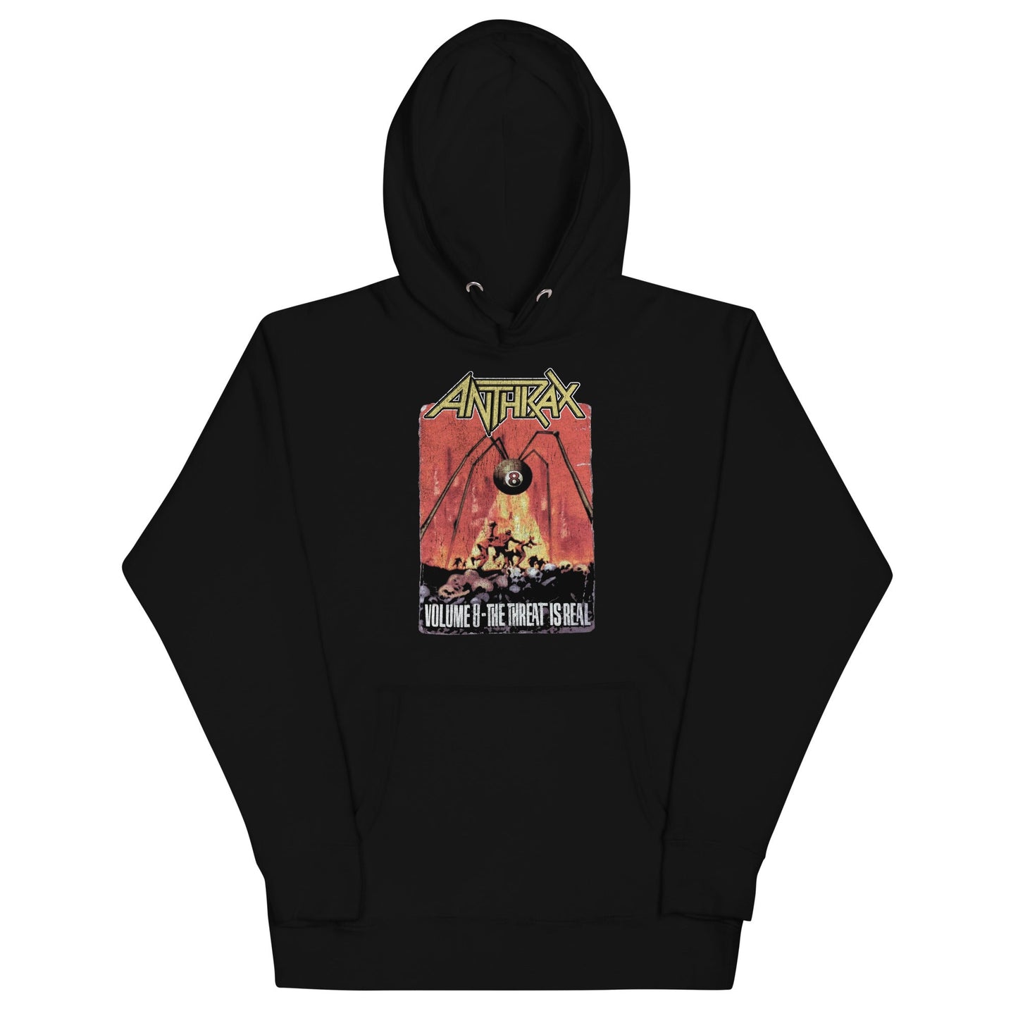 Anthrax The Threat Is Real Mens Hoodie Black - clothing by TeeHivey.com