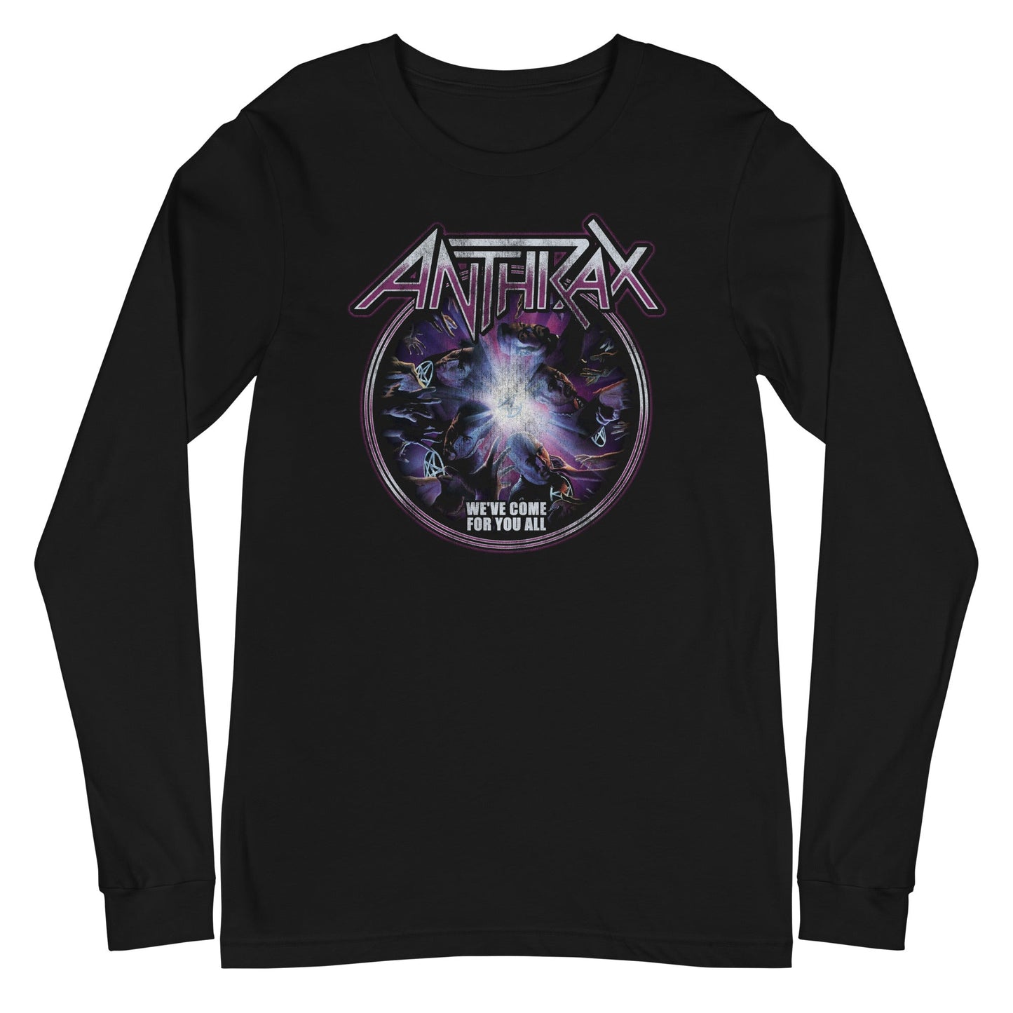 Anthrax We've Come For You All Mens Long Sleeve T Shirt Black - clothing by TeeHivey.com