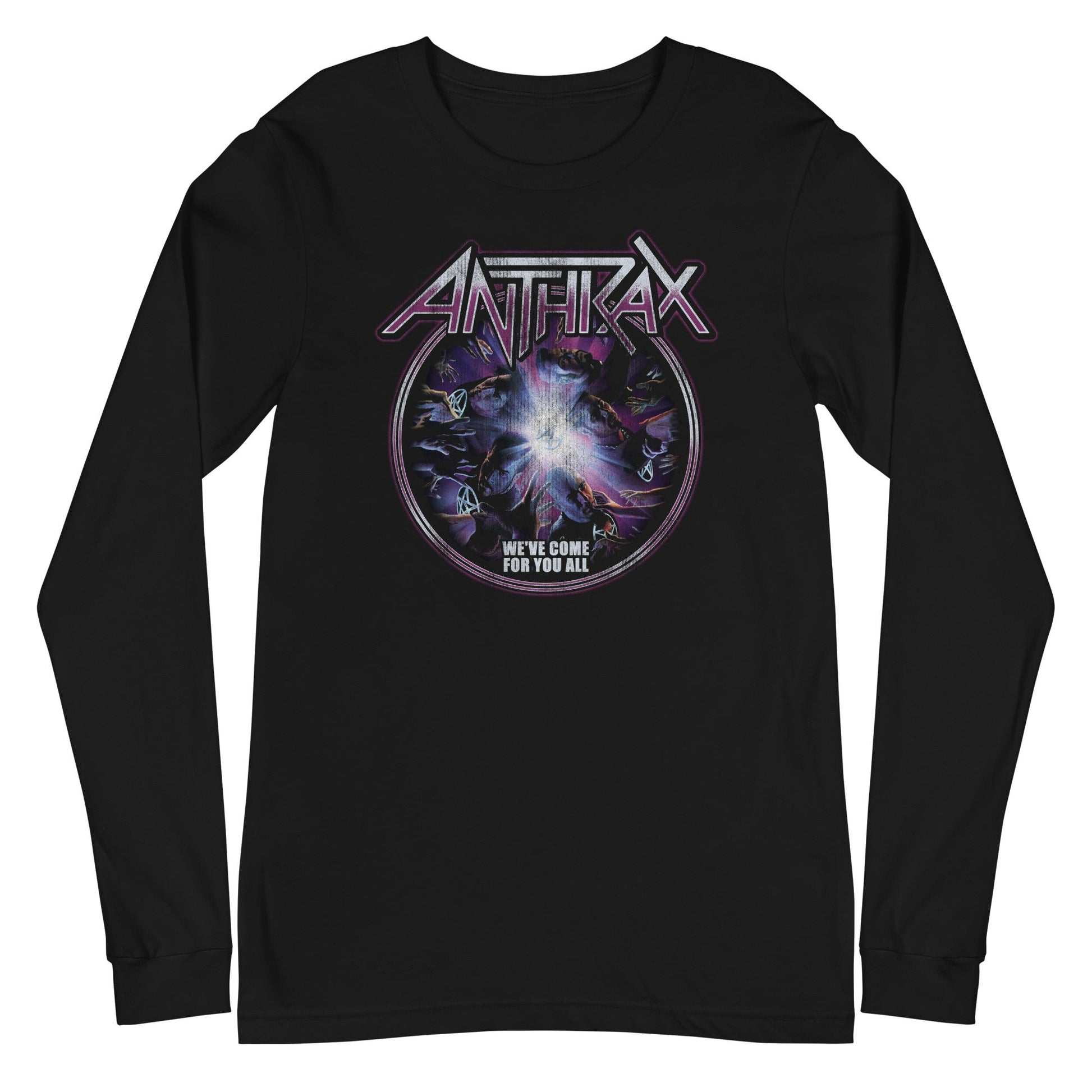 Anthrax We've Come For You All Mens Long Sleeve T Shirt Black - clothing by TeeHivey.com
