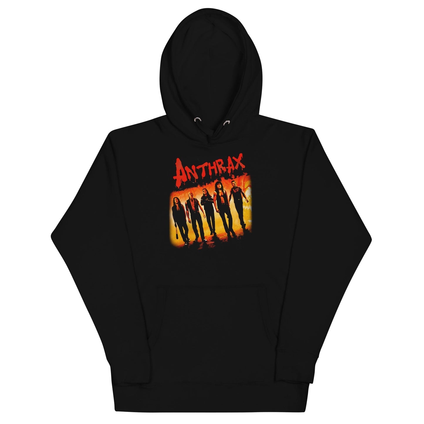 Anthrax Slanted Band Mens Hoodie Black - clothing by TeeHivey.com
