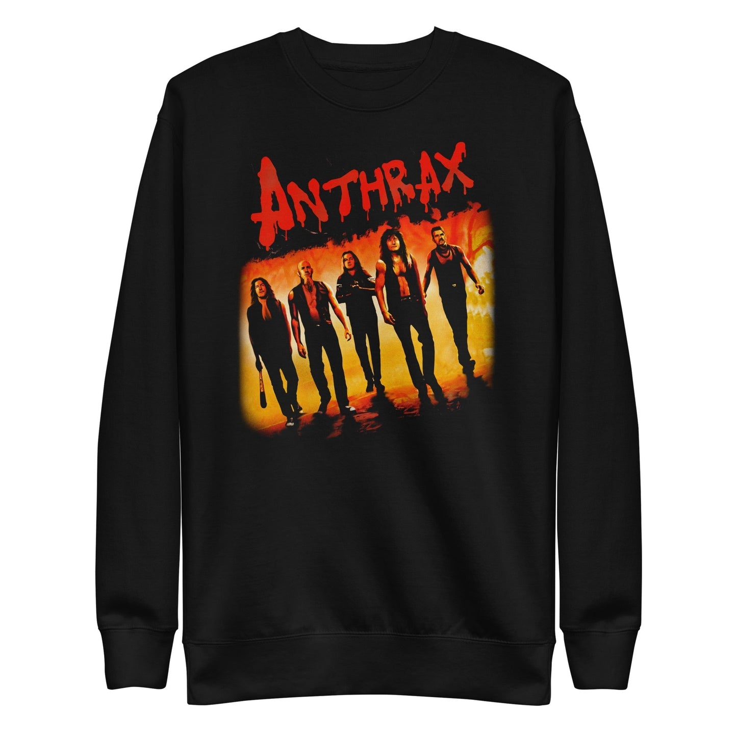 Anthrax Slanted Band Mens Sweatshirt Black - clothing by TeeHivey.com
