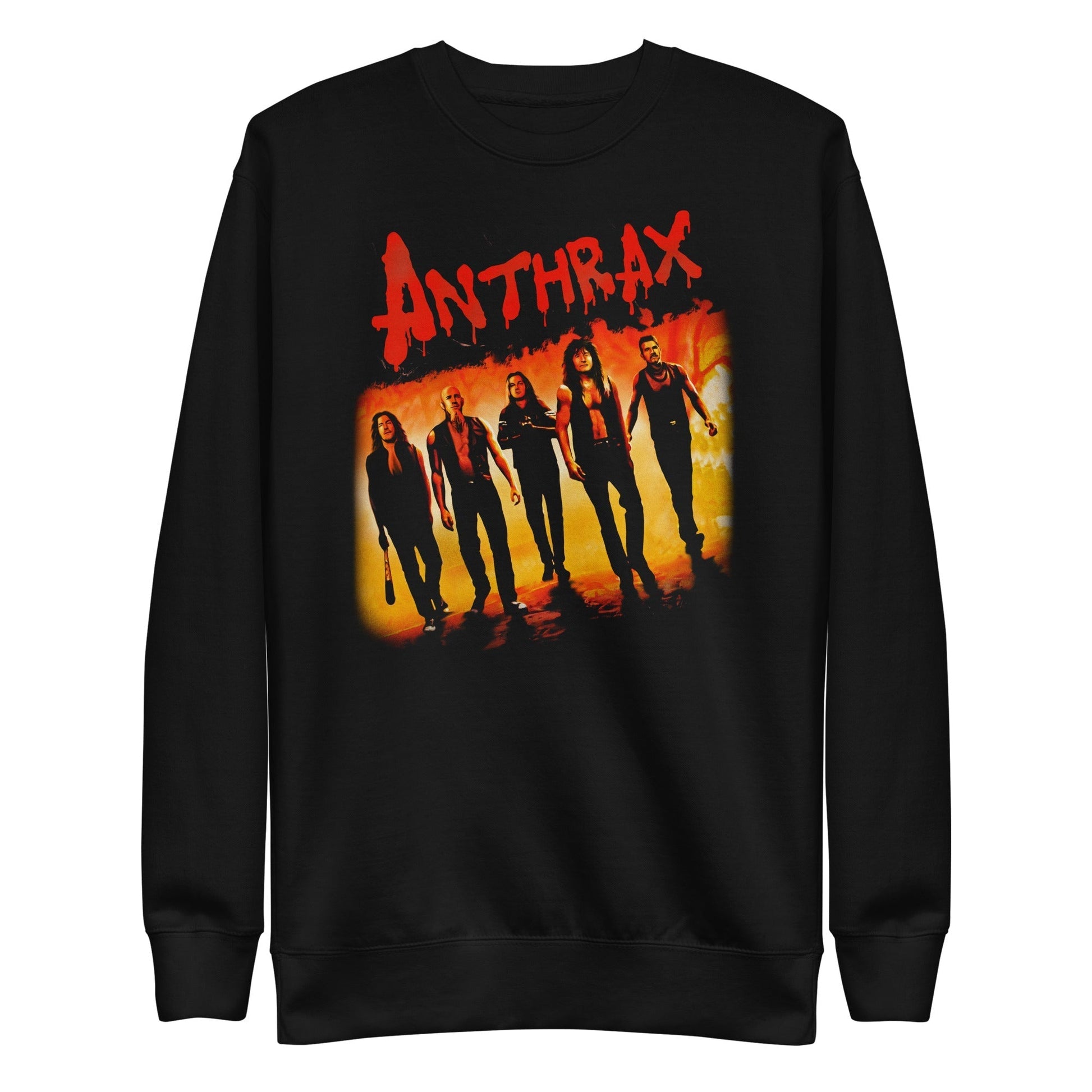 Anthrax Slanted Band Mens Sweatshirt Black - clothing by TeeHivey.com