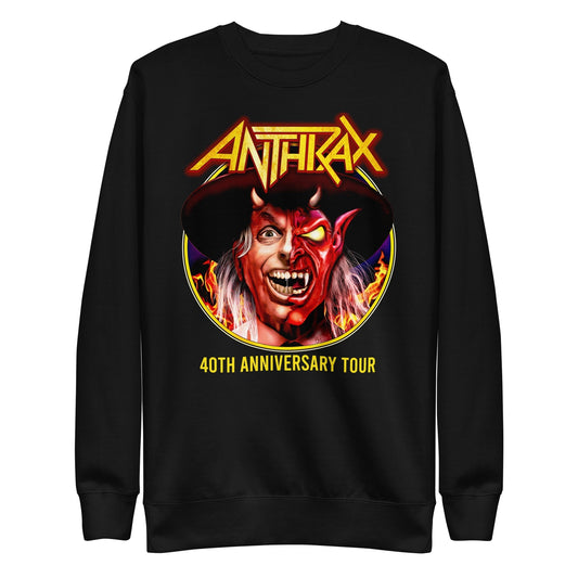 Anthrax Half Devil Mens Sweatshirt Black - clothing by TeeHivey.com