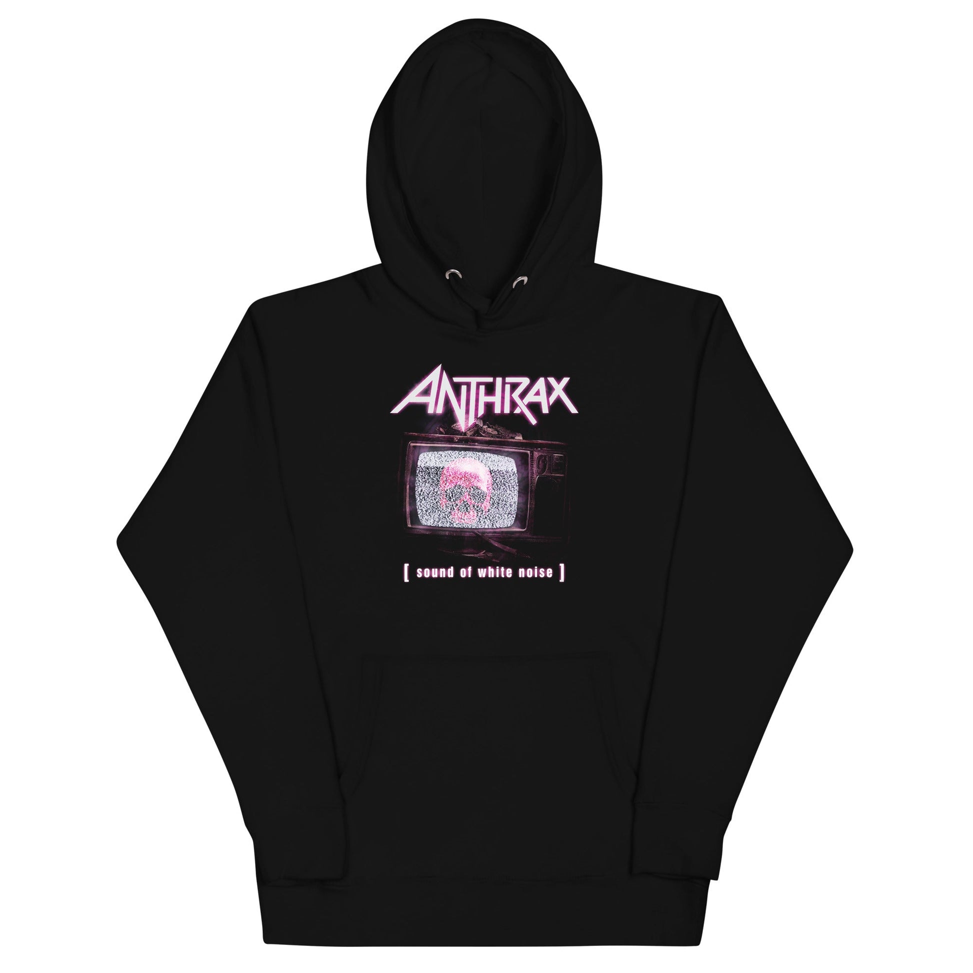 Anthrax Skull TV Mens Hoodie Black - clothing by TeeHivey.com