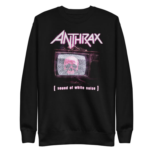 Anthrax Skull TV Mens Sweatshirt Black - clothing by TeeHivey.com